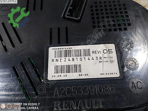 Renault Fluence A2C85971100019574 çıkma parça