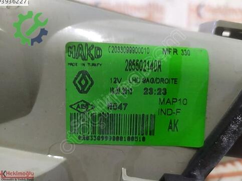 Renault Fluence 2655022140R çıkma parça