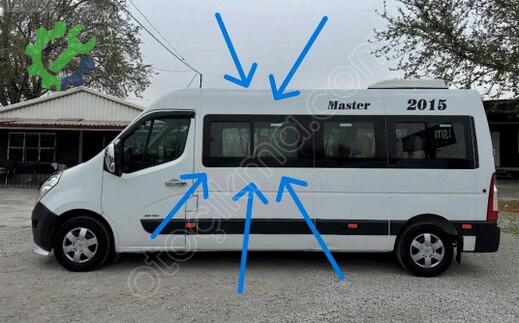 Renault Master Sol Yan Cam çıkma parça