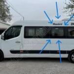 Renault Master Orijinal Çıkma Sol Yan Cam