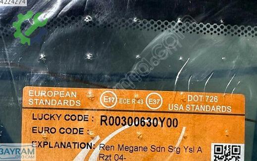Renault Megane Arka Cam çıkma parça