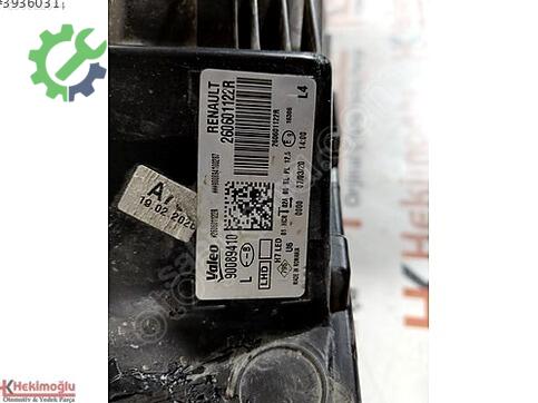 Renault Megane 260601122R çıkma parça