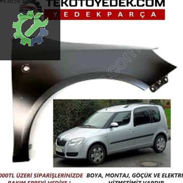 Skoda Roomster Çamurluk çıkma parça