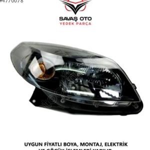 SANDERO STEPWAY ÖN FAR KABLOLU SİYAH SAĞ SOL 2008 VE ÜZERİ/TAİWAN