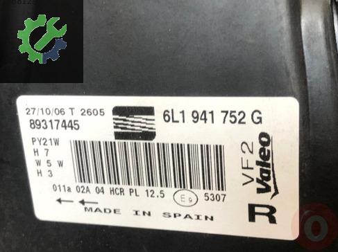Seat cordaba sağ ön far 6L1941752G sıfır orj