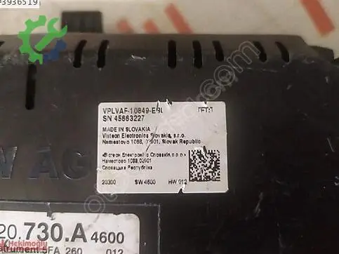 Seat Leon Gösterge Paneli 5FA920730A çıkma parça