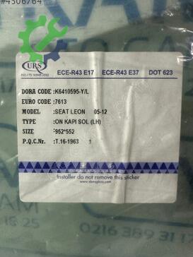 Seat Leon Sol Ön Kapı Camı çıkma parça