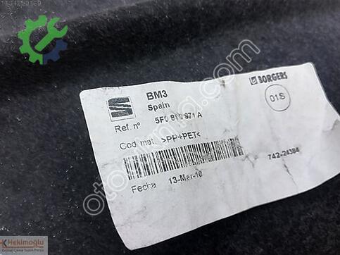 Seat Leon Davlumbaz 5F0810971A çıkma parça