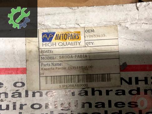 Skoda fabia 2001 2007 on panjur 6Y0853653