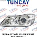 SKODA OCTAVİA SOL MERCEKLİ FAR 2009-2012 YEDEK PARÇA