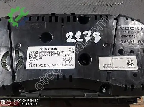 Skoda Superb Gösterge Paneli çıkma parça