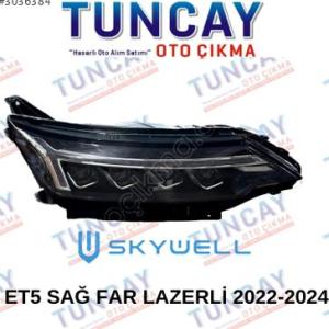 SKYWELL ET5 SAĞ FAR LAZERLİ 2022-2024 YEDEK PARÇA ORJİNAL
