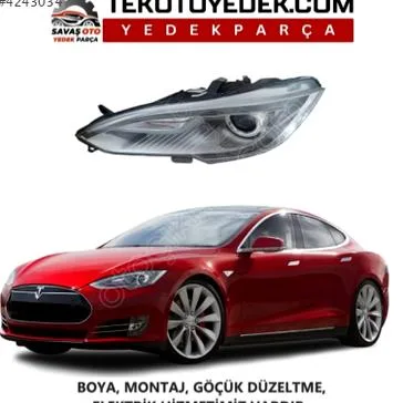 Tesla Model S Sağ Ön Far çıkma parça