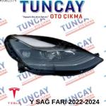 TESLA Y SAĞ LED’Lİ MERCEKLİ FAR 2022-2024 YEDEK PARÇA