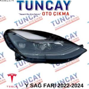 TESLA Y SAĞ LED’Lİ MERCEKLİ FAR 2022-2024 YEDEK PARÇA