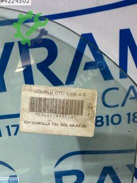 Toyota Corolla Sol Arka Kapı Camı çıkma parça