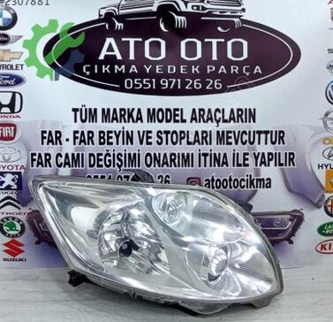 Toyota Yaris Far çıkma parça