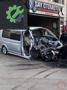 Transporter t5 2.5 tdi hurda belgeli Parca satlik