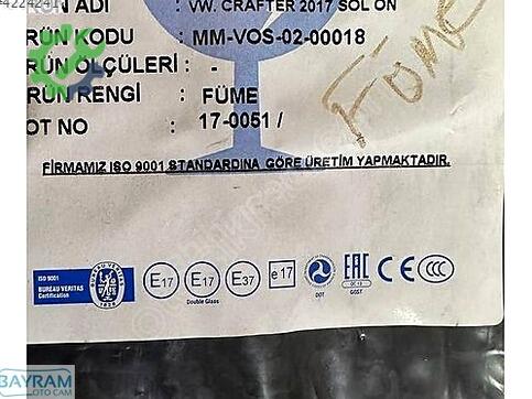 Volkswagen Crafter Sol Yan Cam çıkma parça