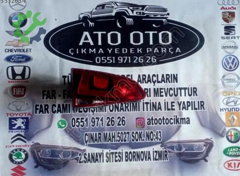 Volkswagen Golf Sol İç Stop çıkma parça