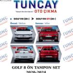 VOLKSWAGEN GOLF 8 ÖN ARKA TAMPON DÖNÜŞÜM SET 2020-2024