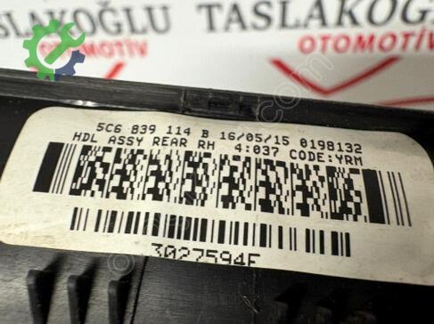 Volkswagen Jetta Sağ Arka Kapı 5C68339114B çıkma parça