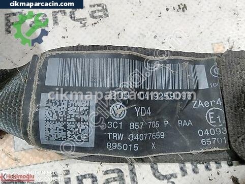 Volkswagen Passat Emniyet Kemeri çıkma parça