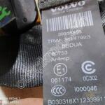 VOLVO S60 EMNİYET KEMERİ SAĞ ARKA P039818856 39818856