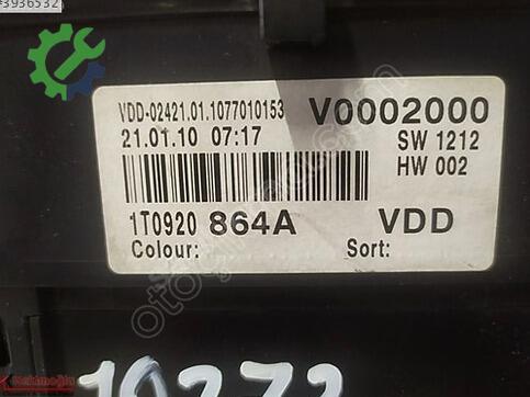 Volkswagen Caddy 1T0920864A çıkma parça