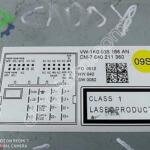 VW CADDY MULTİMEDYA TEYP 1K0 035 186 AN, CM-7 640 211 360,