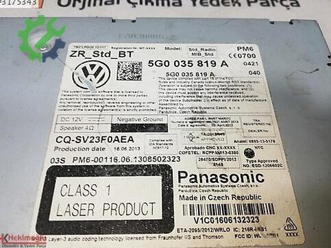 BMW 7 Serisi 5G0035819A çıkma parça
