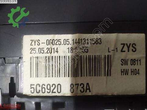 Volkswagen Jetta 5C6920 çıkma parça