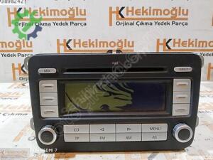 VW PASSAT GOLF JETTA MULTİMEDYA TEYP 1K0 035186 AD, CAMDA KIRIK
