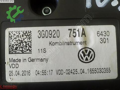 Volkswagen Passat 3G0920 çıkma parça