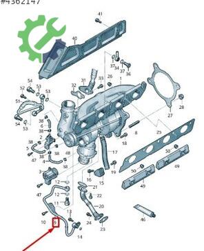 Audi A4 Turbo Hortumu 06H145771 çıkma parça
