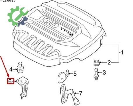 Volkswagen Passat Motor Braketi 06K103390F çıkma parça