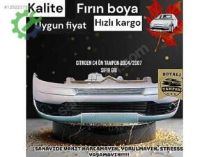 Sıfır Orijinal Ön Tampon Citroen C4 Grı