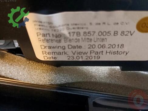 Volkswagen Jetta Torpido 17B857005B çıkma parça