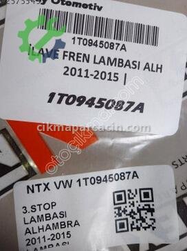Seat Alhambra Fren Lambası 1T0945087A çıkma parça