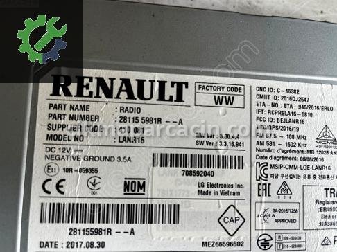 Renault Megane Teyp 281155981R çıkma parça