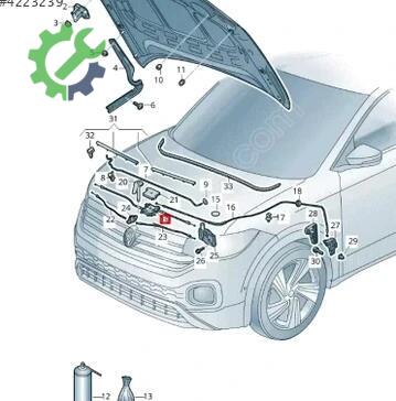 Volkswagen Polo Kaput 2G0823531 çıkma parça