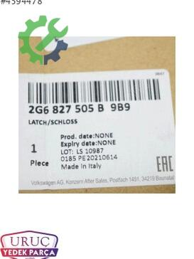 Volkswagen Polo Bagaj Kilidi 2G6827505B çıkma parça