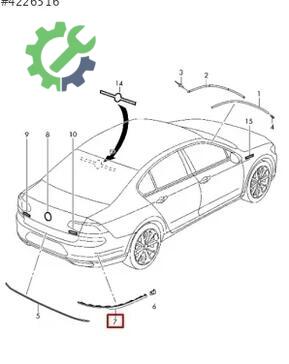 Volkswagen Passat Arka Tampon 3G0853841 çıkma parça