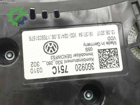 Volkswagen Passat Gösterge Paneli 3G0920751C çıkma parça