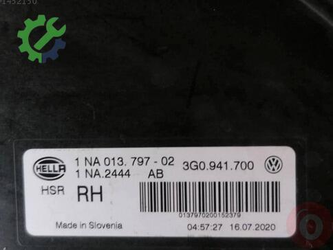 Volkswagen Passat Sis Farı 3G0941700 çıkma parça