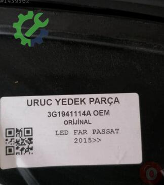 Volkswagen Passat Far 3G1941114A çıkma parça