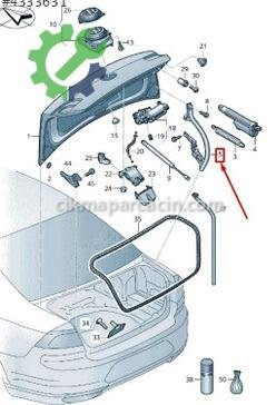 Volkswagen Passat Bagaj Menteşesi 3G5827302A çıkma parça