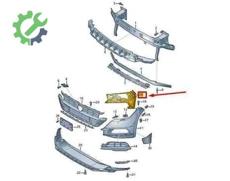 Volkswagen Arteon Tampon Braketi 3G8807177 çıkma parça