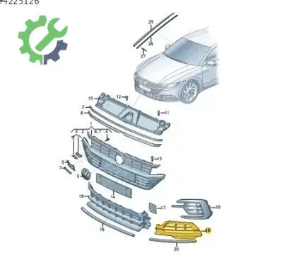 Volkswagen Arteon Tampon Izgarası 3G8853666 çıkma parça