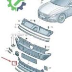 Volkswagen Arteon 2025 Çıkma Tampon Izgarası 3G8853677B